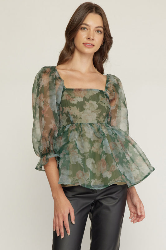 Belle Olive Top