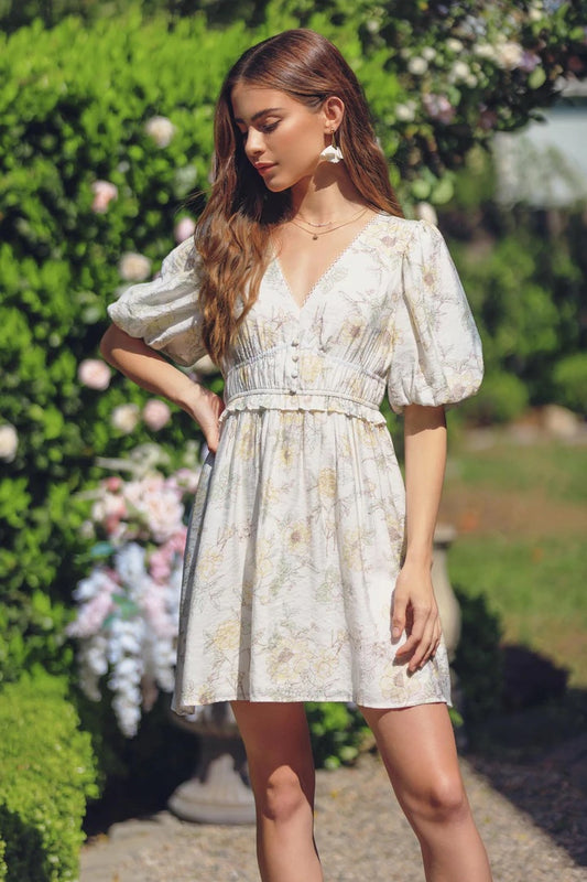 Alli V-Neck Floral Dress