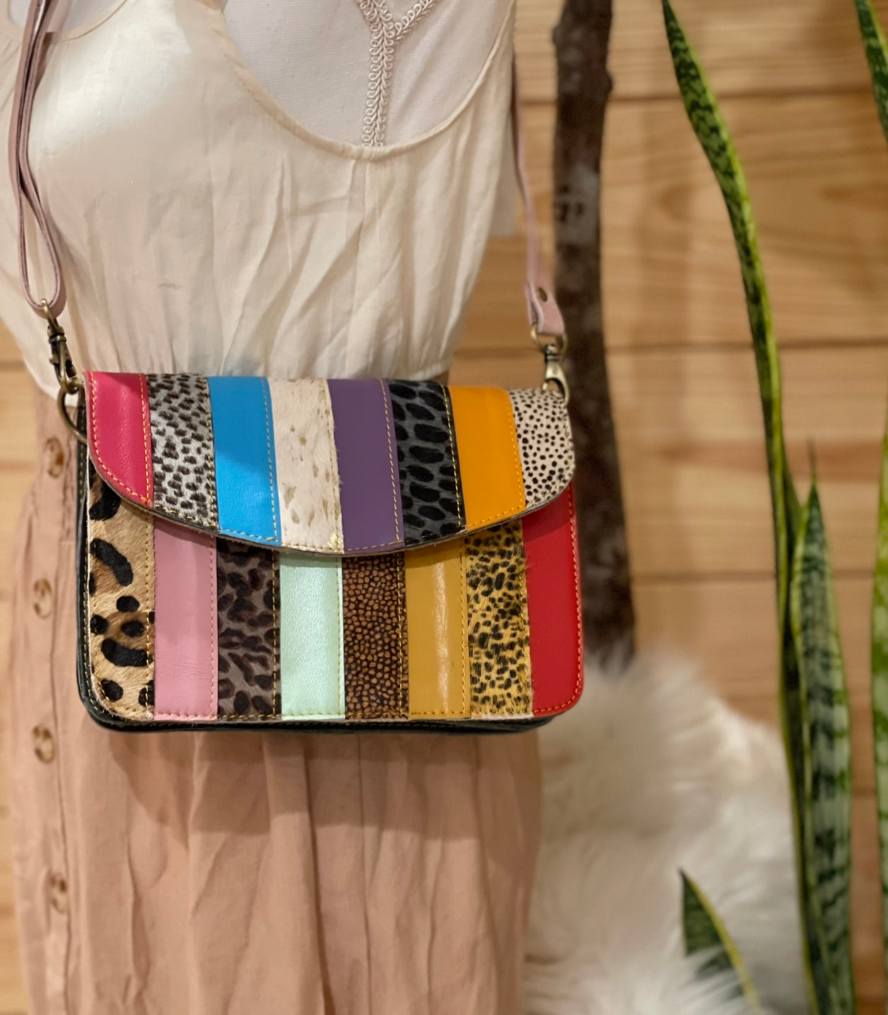 Fun and Lovely Cowhide Print Crossbody