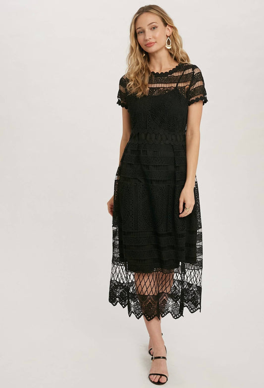 Alli Lace Midi Dress