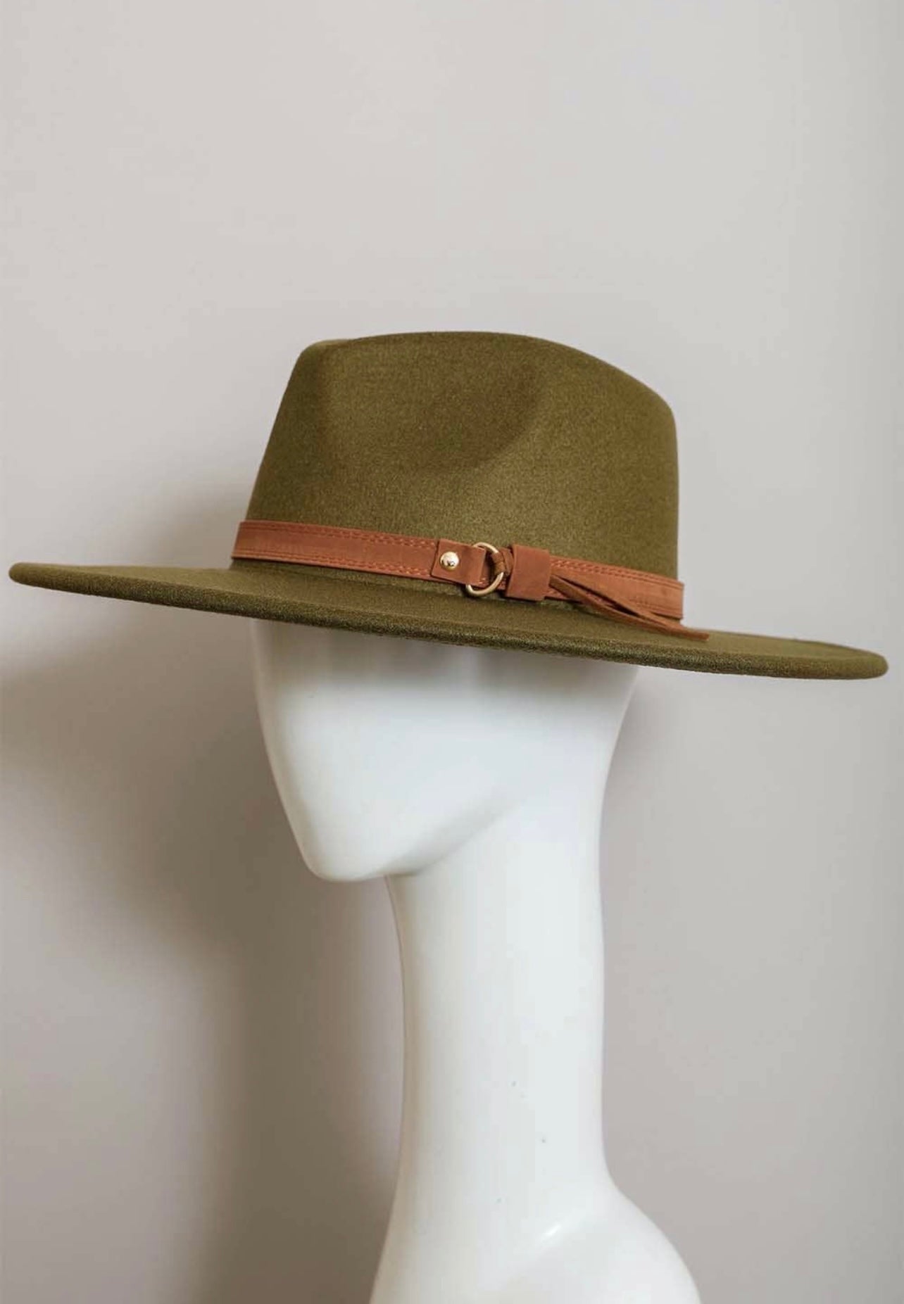 Flat Brim Buckle Hat