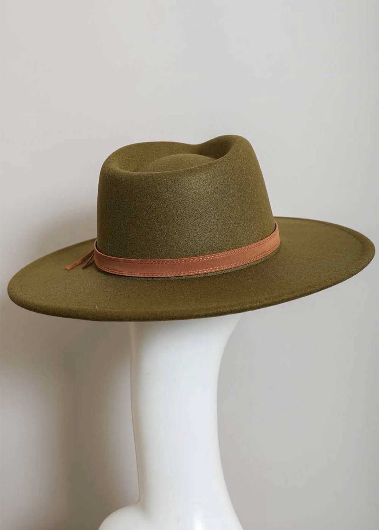 Flat Brim Buckle Hat